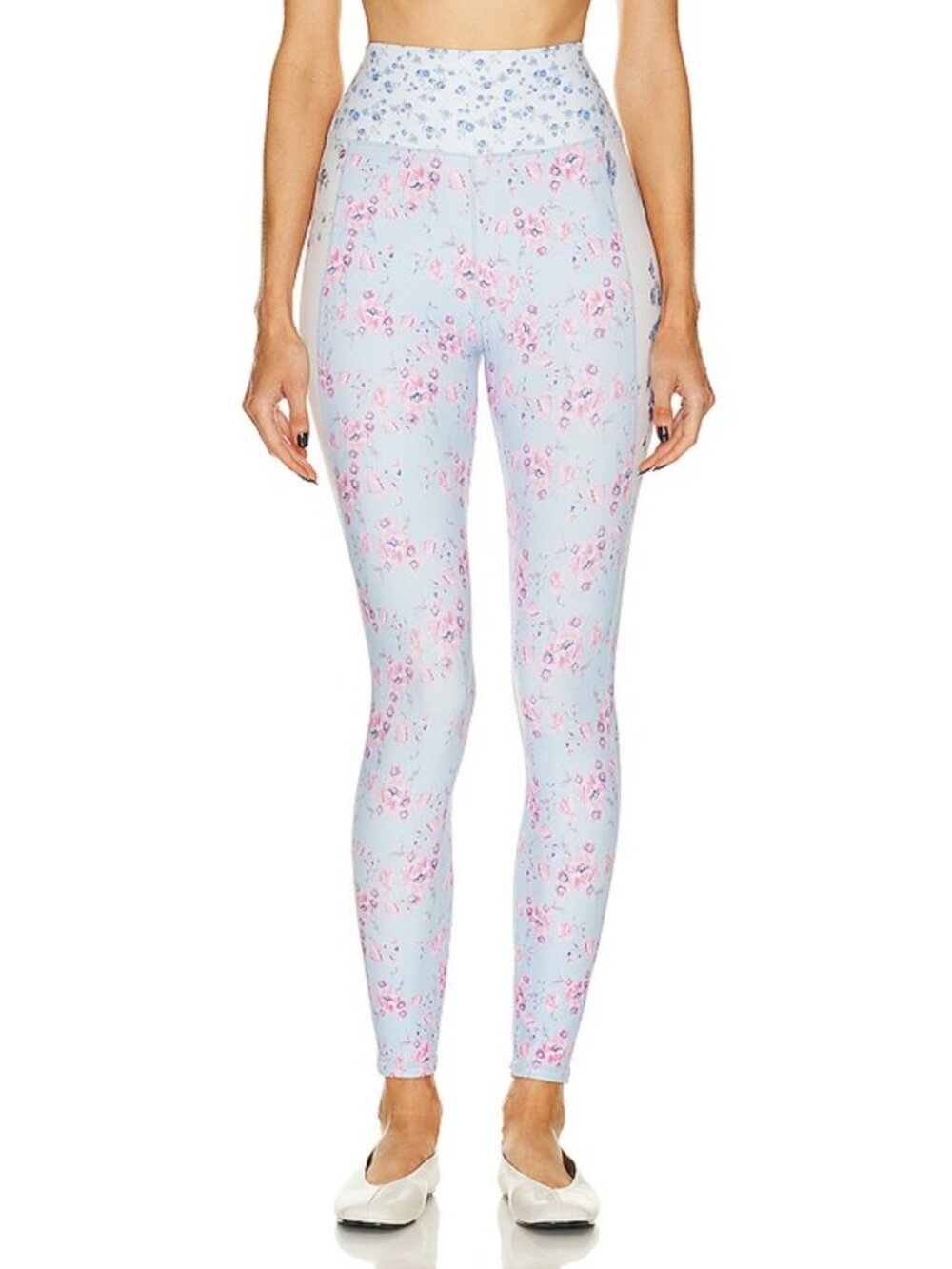 LoveShackFancy Mixed Print Leggings in Crystal Spring Mix Size L